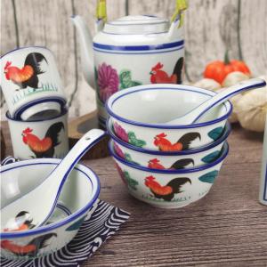 Retro Chow Sing Chi Ceramic Rooster Bowl