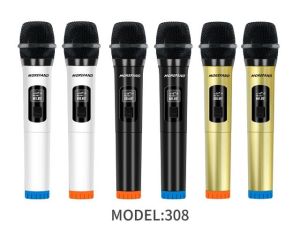 Wireless Microphone UHF Handheld Rechargeable Dynamic Microphone For Karaoke