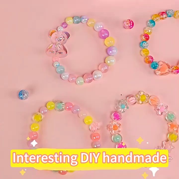 Creative DIY Handmade Beaded Toy with Accessory Set Children Creative ...