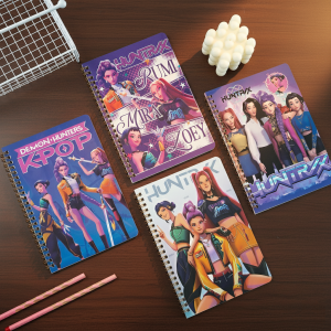 KPop Demon Hunters Coil Notebooks 38 Sheets per Book Journal Diary Notepad for Students School Stationery Supplies Fans Gifts