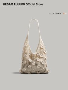 URCDN RDALVO | Casual Boho Knit Tote Beach Bag Crossbody