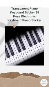 Mylilangelz Transparent Piano Keyboard Sticker 88 Keys Electronic Keyboard Piano Sticker
