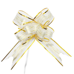 ผ้าโปร่งลายหิมะสีทองขนาด22*26ซม.ดอกไม้ประดับโบว์วาดด้วยมือ Hiasan Mobil ดอกไม้เทศกาลอุปกรณ์ตกแต่งตะกร้าผลไม้ริบบิ้นห่อของ10ชิ้น/แพ็ค