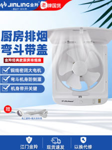 Kitchen Exhaust Fan Window Type Powerful Smoke Oil Removal Hood Cover Included 10 Inch Home Use Ventilator by Gold Sheep