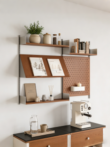 ALEDAN | Vintage Wall Mounted Wooden Storage Rack Assembly Easy