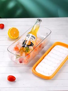 Khay Đá Thông Minh 2 Tầng 48 Viên - Khay Làm Đá Silicon Có Nắp Đậy Chống Mùi Tủ Lạnh - Khuôn Làm Đá  Làm Thạch Cao Cấp