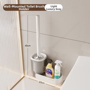 Wall-mounted No-dead Corner Toilet Brush