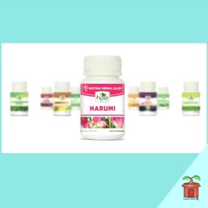 Kapsul Kewanitaaan Harumi HNI HPAI Keputihan Bau Badan Daun Sirih Kunyit Temulawak Kemangi Beluntas
