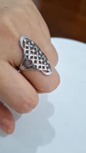 Cincin Wanita Dewasa Titanium Ori Buga Ukir Etnic Keren Elegan Perhiasan Fashion Stylish cocok dipakai kapan saja cnt182