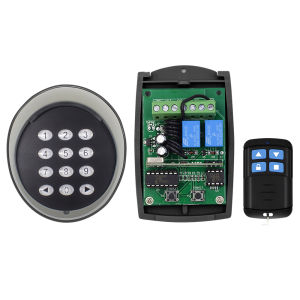 433MHz Wireless Numeric Keypad Door Lock Remote Control Receiver Kit For Garage Remote Control Opener