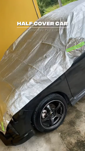 Emika Choice Car Sunshade Half Cover Convenient Aluminum Film Sun shade Heat Insulation Cooling