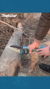 【Ready Stock】6 Inch Chainsaw Cordless 21V Electric Single Hand Saw Li-ion Battery Mini Chainsaw Cutter Portable Wood Cutter Gergaji Elektrik Mesin