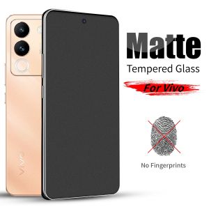 3 Pcs 9H Frosted Matte Anti fingerprints Tempered Glass For Vivo S1 Pro Y03 T Y04 Y200 X50 X60 X70 V5 V9 V11 V11i V15 Pro V19 V20 se V21 V23 V25 V27 V29 e V40 Lite(IND) 4G 5G Screen Protector