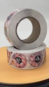 500 Pcs Stiker Selamat Menikmati Sticker Roll Makanan Kue Thank You Terima Kasih ST001