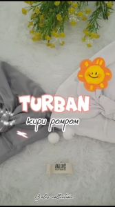 Turban pom-pom Anak | Alus Collection | BISA C.O.D