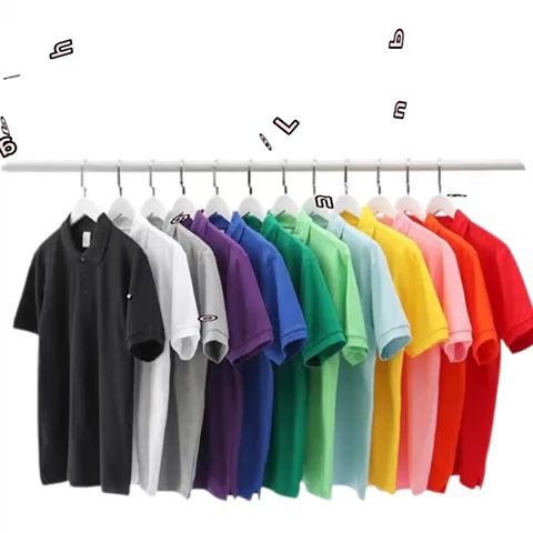 Cod Kaos Polo Shirt Polos Pria Berkerah Atasan Baju Kaos Seragam Polos Kerah Pria Lengan