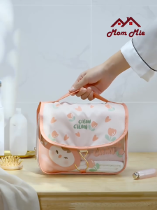 Túi đựng mỹ phẩm du lịch đa năng chống thấm nước có móc treo và quai xách gấp gọn tiện lợi - T045