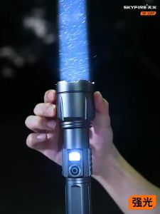 Super Bright Rechargeable Flashlights 20000 High LumensWaterproof Tactical Powerful Led Flashlight Battery Powered With 3 Modes Zoomable Fast ChargeHandheld Flashlight For Camping Emergency 变焦手电筒