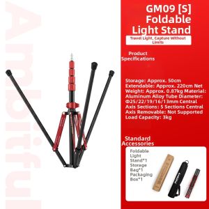 AMBITFUL | Folding Adjustable Portable Light Stand Tripod 3.2m