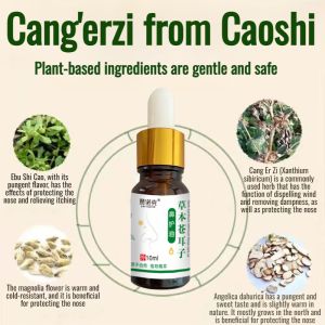 ยาหยอดสมุนไพรบรรเทาอาการ ไซนัสอักเสบ โรคเรื้อน สเปรย์ระบายอากาศ ห่านยัด ไม่กินหญ้า