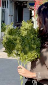 Cành thông giả trang trí noel 66 cm nhánh thông giả giáng sinh nhân tạo