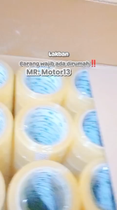 LAKBAN KAMARU PACKING BENING DAN COKLAT 45 MM X 100 YARD ISI 1 SLOP (6ROLL)