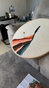 Nurge Beech Wood Embroidery Hoop สะดึง น็อตทองเหลือง ขนาดใหญ่พิเศษ หนา 24mm ( ขนาด14.4-28 นิ้ว)