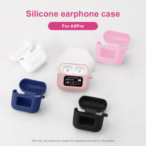 A9 Pro Headset Case Silicone TPU Protective Cover Colorful Anti-Fall Shockproof Earphone Case with Lanyard Carabiner⚡PH deliveryIn stock⚡
