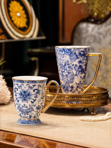 COMEPUSSI | Jingdezhen Blue and White Bone China Cup