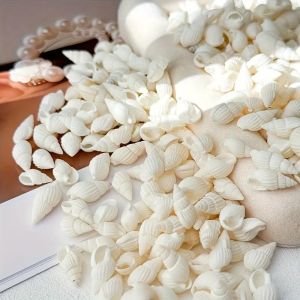 100/200 ชิ้น Mini สีขาวเปลือกหอยเกลียว - Ocean สไตล์ตกแต่งบ้าน งานฝีมือ DIY งานแต่งงาน ขวด Drift Party อุปกรณ์เสริม
