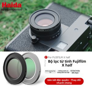 Haida | Bộ Lọc UV CPL 1/4 Đen Tạo Hiệu Ứng Sao Mềm cho Máy Ảnh Mirrorless Fujifilm X Crop Chống Nước và Dầu