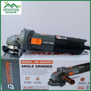 Máy cắt cầm tay Dekton DK-AG900Rcông tắc hông lưỡi cắt 100mmcó tính năng bảo vệ khởi động lạimàu xám