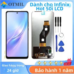 Màn Hình Cảm Ứng LCD TFT Infinix Hot 50i Bộ Phận Lắp Ráp Số Hóa X6531B Tấm Thay Thế Màn Hình Điện Thoại Di Động Màn Hình Cảm Ứng Điện Dung