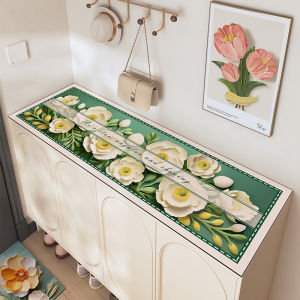 ผ้าปูโต๊ะกันกระแทกสำหรับตู้รองเท้า Meisda ดีไซน์เรียบง่ายแบบป้องกันการซักได้ แผ่นรองสำหรับเคาน์เตอร์เครื่องดื่ม ห้องน้ำ จุดเข้ามาในบ้าน แผ่นรองสำหรับตู้เสื้อผ้า ชิ้นส่วนที่ปรับแต่งได้