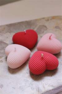 A&H Luxe Heart Shape Soy Candle – Handmade Romantic Candle Eco-Friendly Gift