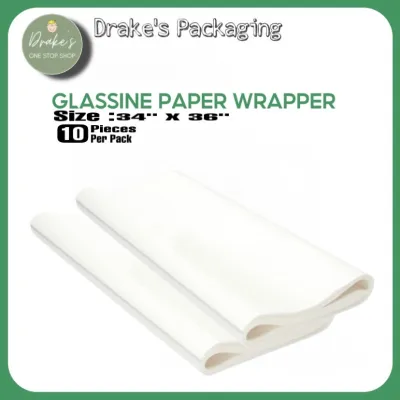 10 Pieces Glassine Paper Wrapper 34x36in Food Wrapper Baking Wrapper By Drakesfoodpackaging