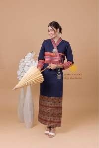 💐คำปู้จู้ เสื้อพื้นเมืองสไตล์ไทลื้ิอ  ผ้าถุงสำเร็จ 💐