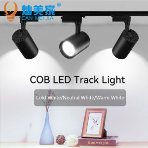 Theo Dõi Đèn Trần COB Đèn chiếu sáng điểm12/20/30/40W Trọn bộ Đèn theo dõi hiện đại Đèn trần Đèn chiếu sáng theo dõi Thiết bị chiếu sáng có ray cho cửa hàng bếp gia đình Bảo hành 2 năm