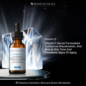 SkinCeuticals Phloretin CF Anti Aging Vitamin C Serum for Uneven Skin 30ml - Improves Skin Discolouration Fine Lines