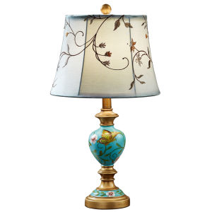 American Style LED Resin Bedside Lamp Retro Simple Table Lamp E27 Chinese Style Home Decor Table Lights Creative Hardware Table Lamp