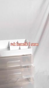 Rak Kosmetik Laci Kosmetik Plastik 3 Susun Rak Makeup Organizer Wadah Makeup