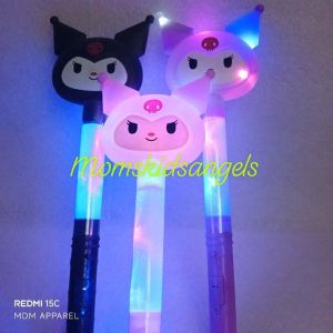 Toy Stick Wand Kuromi Led Luminous flashing Lights Kids Toys 35cm with battery inside