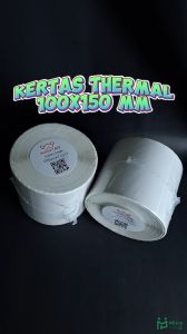 Kertas Thermal Label 100 x 150 mm isi 500 pcs Stiker Barcode Resi 4" x 6" A6