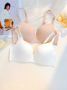 Ultra-Thin Seamless Womens Bra Comfortable Wireless Summer Underwear V-Neck Fixed Strap Breathable Cool Sensation One-Piece