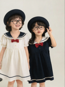 YOEHYAUL | Đầm Dây Cotton Giúp Gầy Dễ Thương Cho Bé Gái