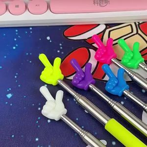 Bevavar Tongkat Alat Pengajaran Tongkat Penunjuk Papan Tulis Praktis Teleskopik Tongkat Penunjuk 68cm