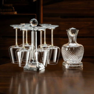 BOANG | Luxurious Crystal Wine Glass Set With Decanter And Storage Rack