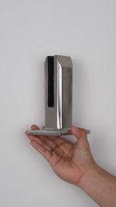 Spigot Kotak Doff/Hairline 160 mm Stainless Steel 304 (Pedestal Tiang Railing Kaca) (Kaki Spigote)
