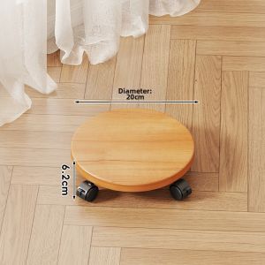 QINQI | Mobile Base Storage Rack with Universal Wheels