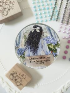 Fairy Lights Journal - READY STOCK/ art journaling/ scrapbook deco/ LG: Blue Hydrangea Lovers girls PET tape (kiss cut)